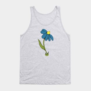 Daisy Whimsical Cartoon Illustration Happy Colours Tank Top